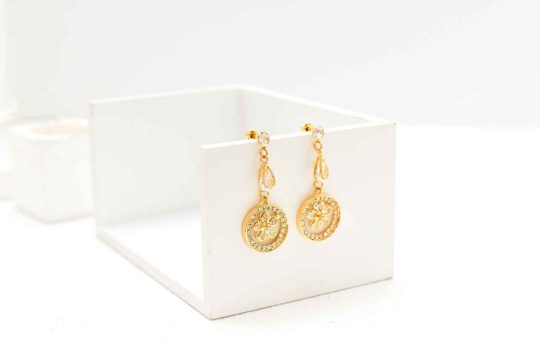 gold tassel earrings2